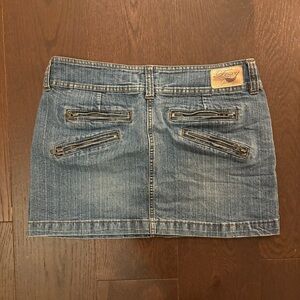 Blue Denim Mini Skirt